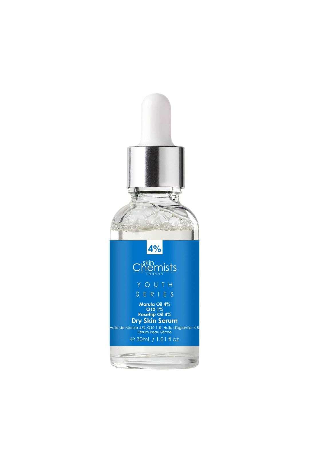 skinChemists Youth Series Dry Skin Serum Marula Oil 4%, Q10 1%, Rosehip Oil 4% 30ml image 1