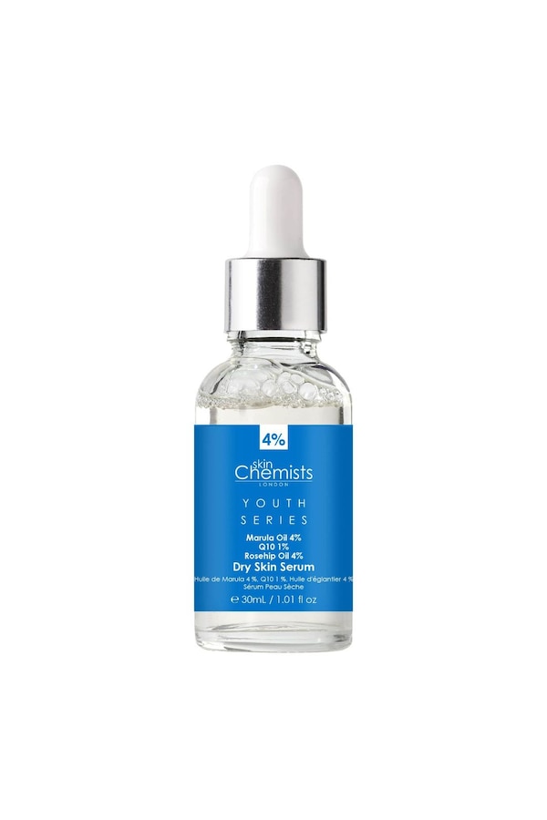 skinChemists Youth Series Dry Skin Serum Marula Oil 4%, Q10 1%, Rosehip Oil 4% 30ml