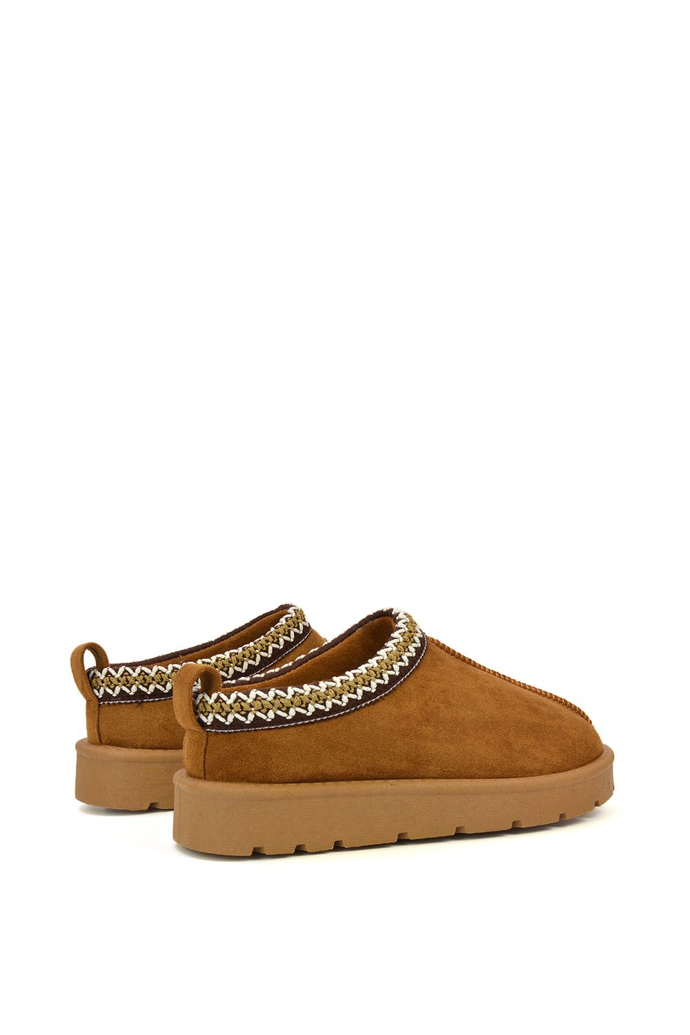 XY London 'Zoe' Aztec Faux Fur Slip On Micro Slippers image 4