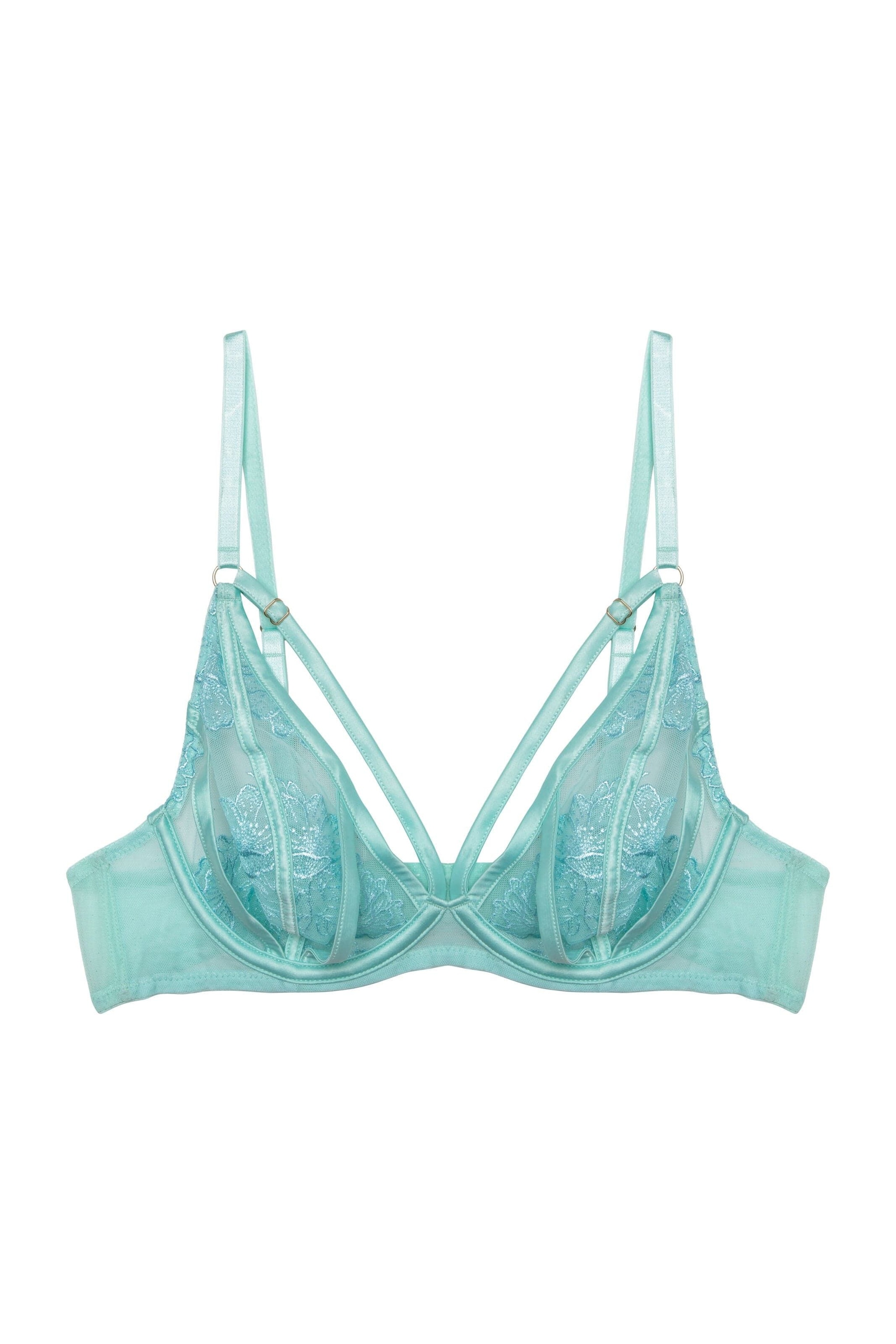 Playful Promises Valerie Embroidery & Mesh Plunge Bra image 8