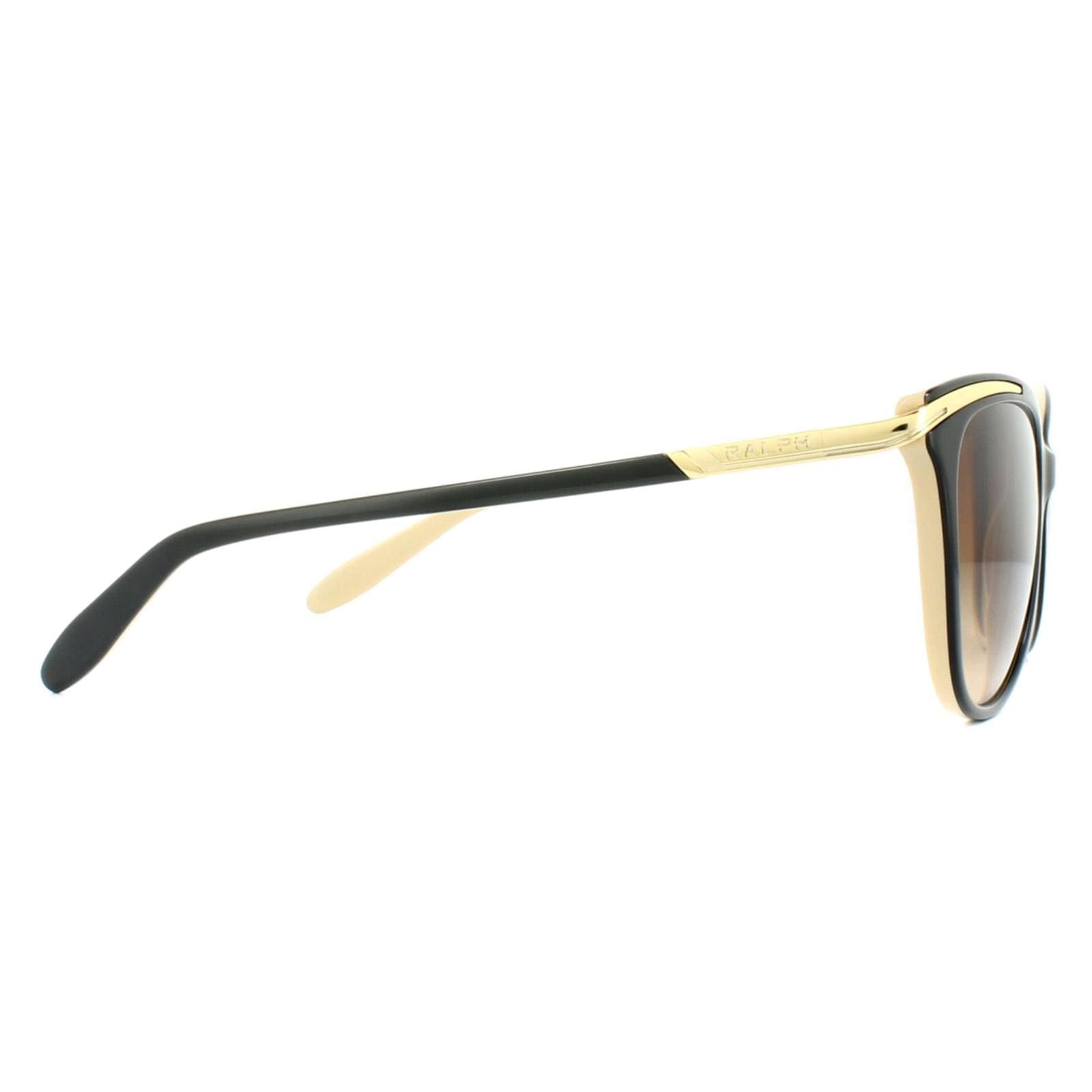 Ralph by Ralph Lauren Cat Eye Black Brown Gradient Sunglasses image 4