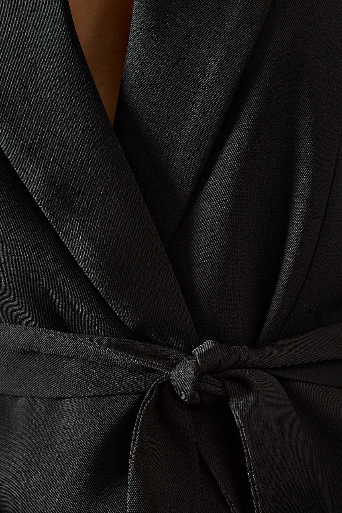 MissPap Tailored Tie Belt Blazer Black image 5