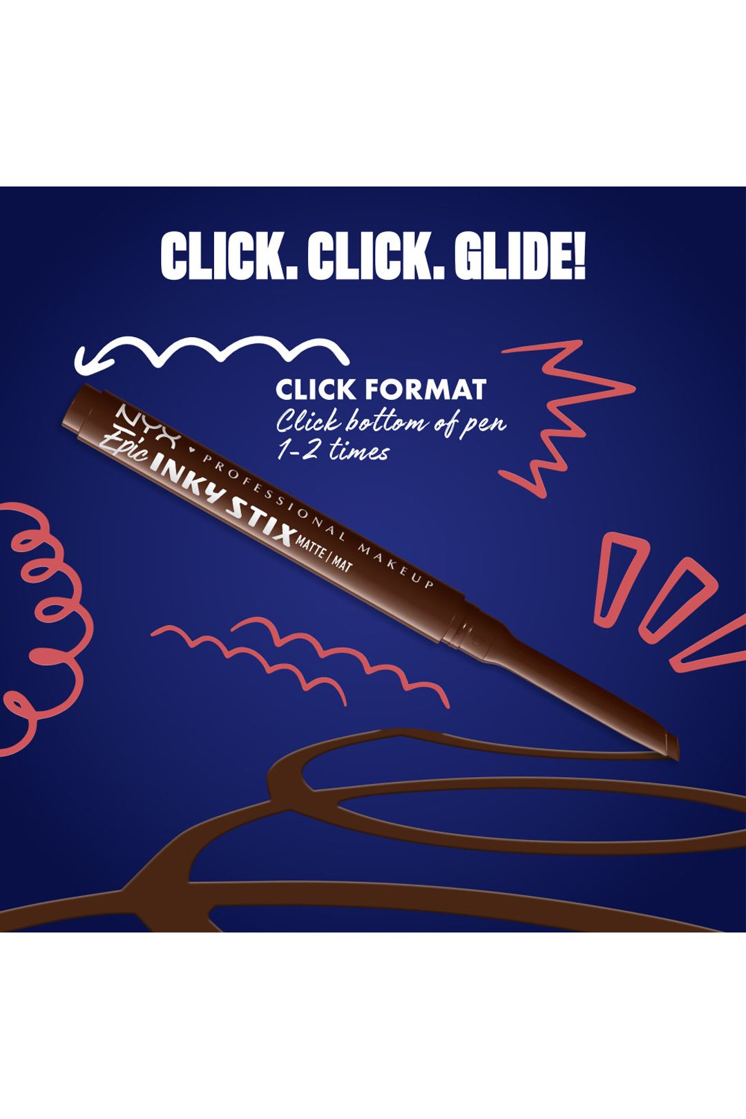 NYX Professional Makeup Epic Inky Stix Cream Gel Eyeliner 0.1g Ember Energy image 8