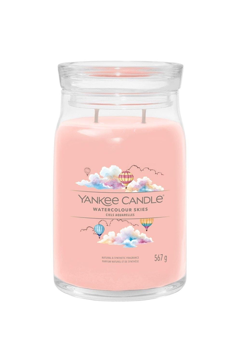Yankee Candle Signature Large Jar Watercolour Skies Pink image 1