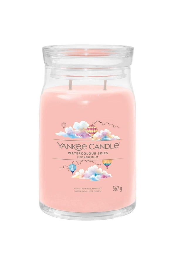 Yankee Candle Signature Large Jar Watercolour Skies Pink