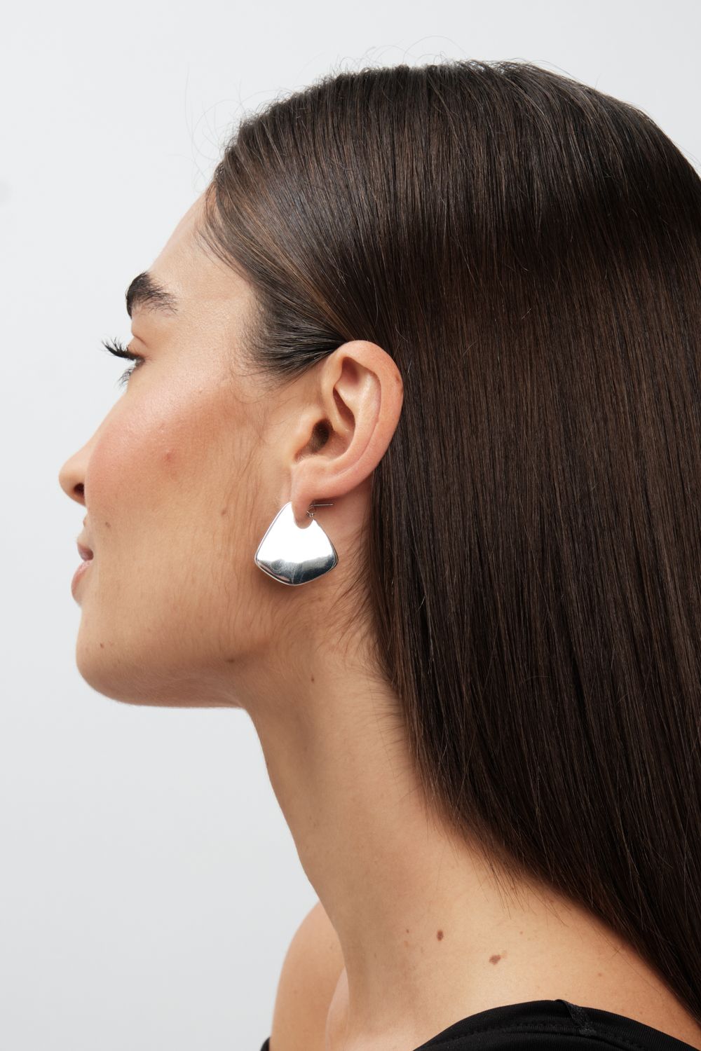 Jon Richard Silver Plated Angular Polished Earrings image 4