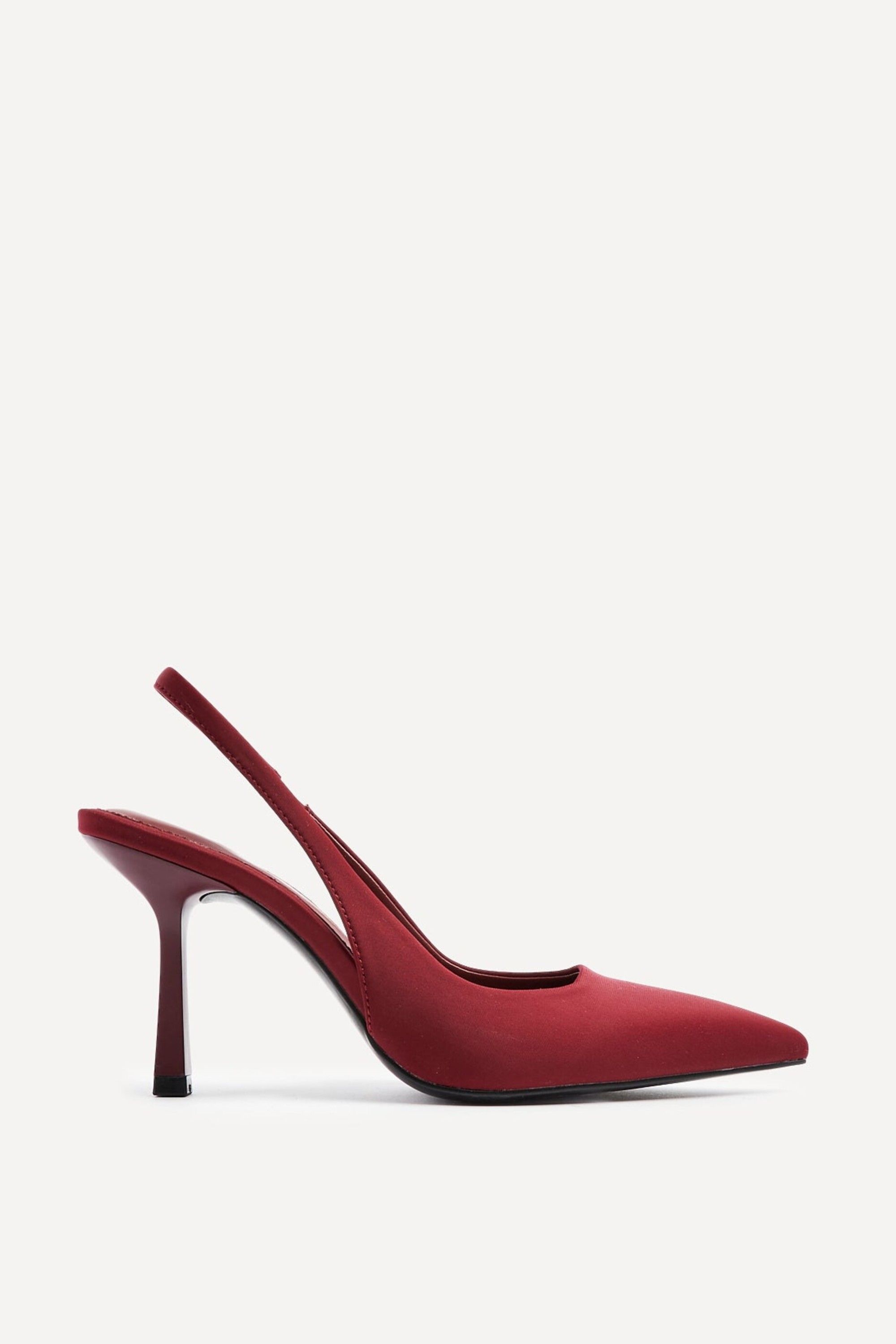 Linzi Dash Burgundy Scuba Court Heels
