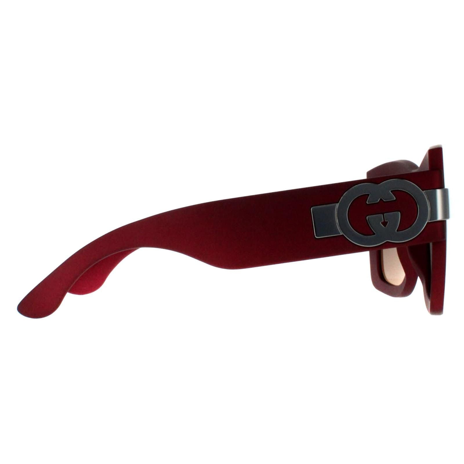 Gucci Square Red with Silver Grey with Light Silver Mirror GG1688S image 4