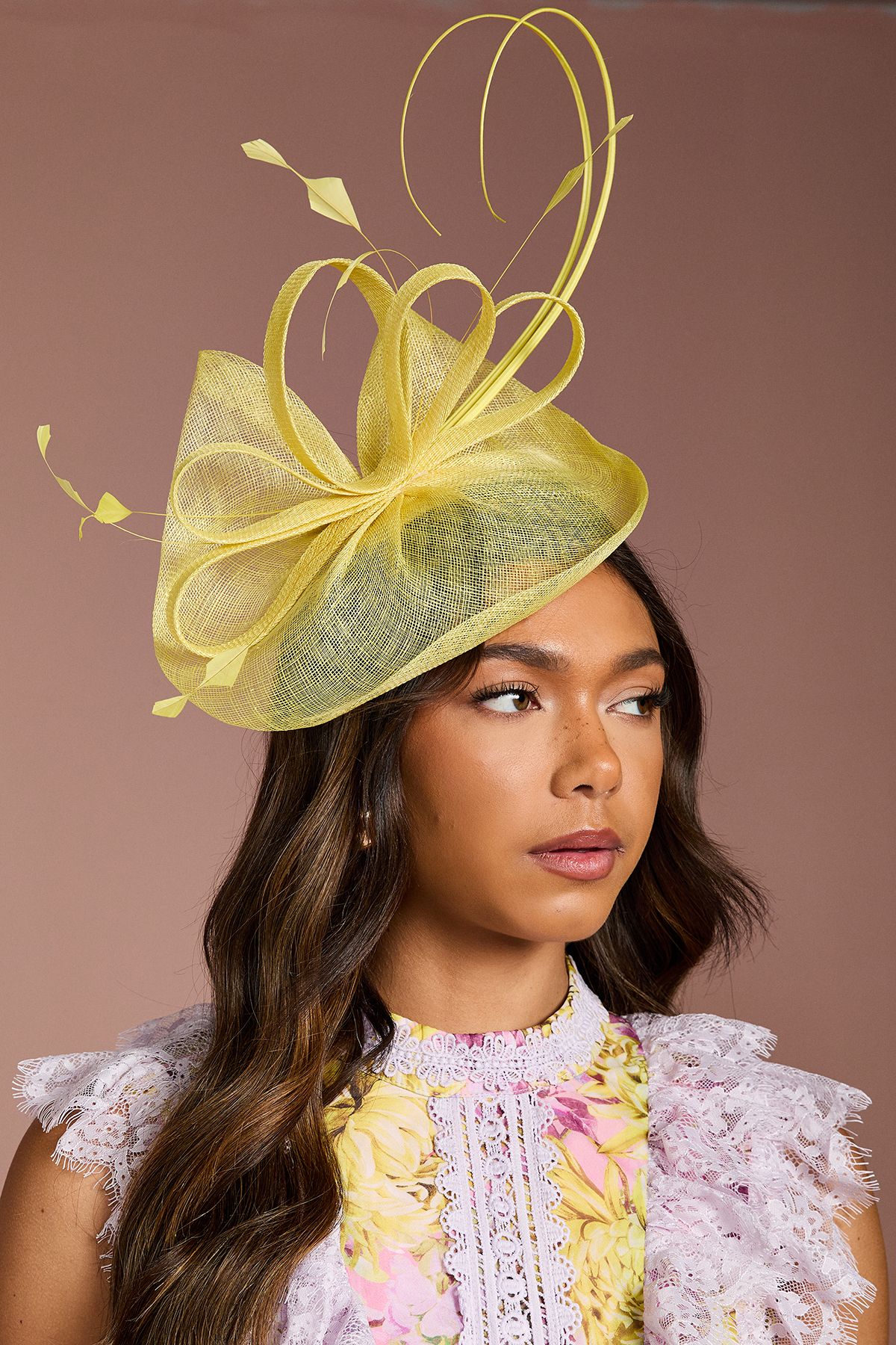 Coast Loop And Quill Fascinator Lemon image 2