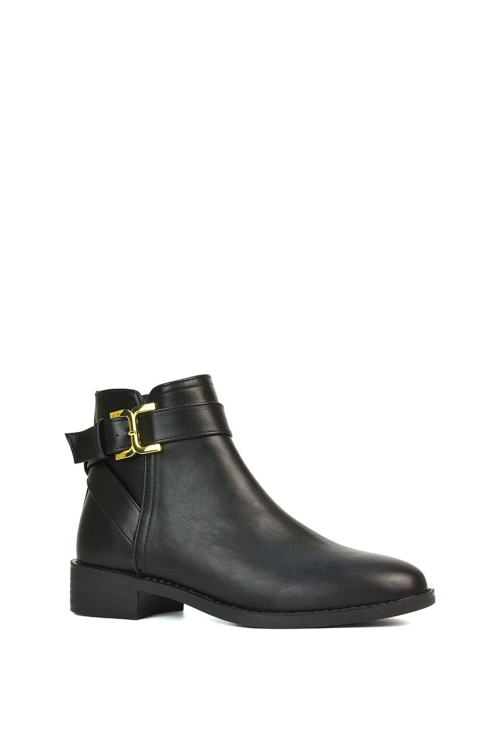 XY London 'Shyla' Zip Up Ankle Chelsea Boots With Low Heel image 2
