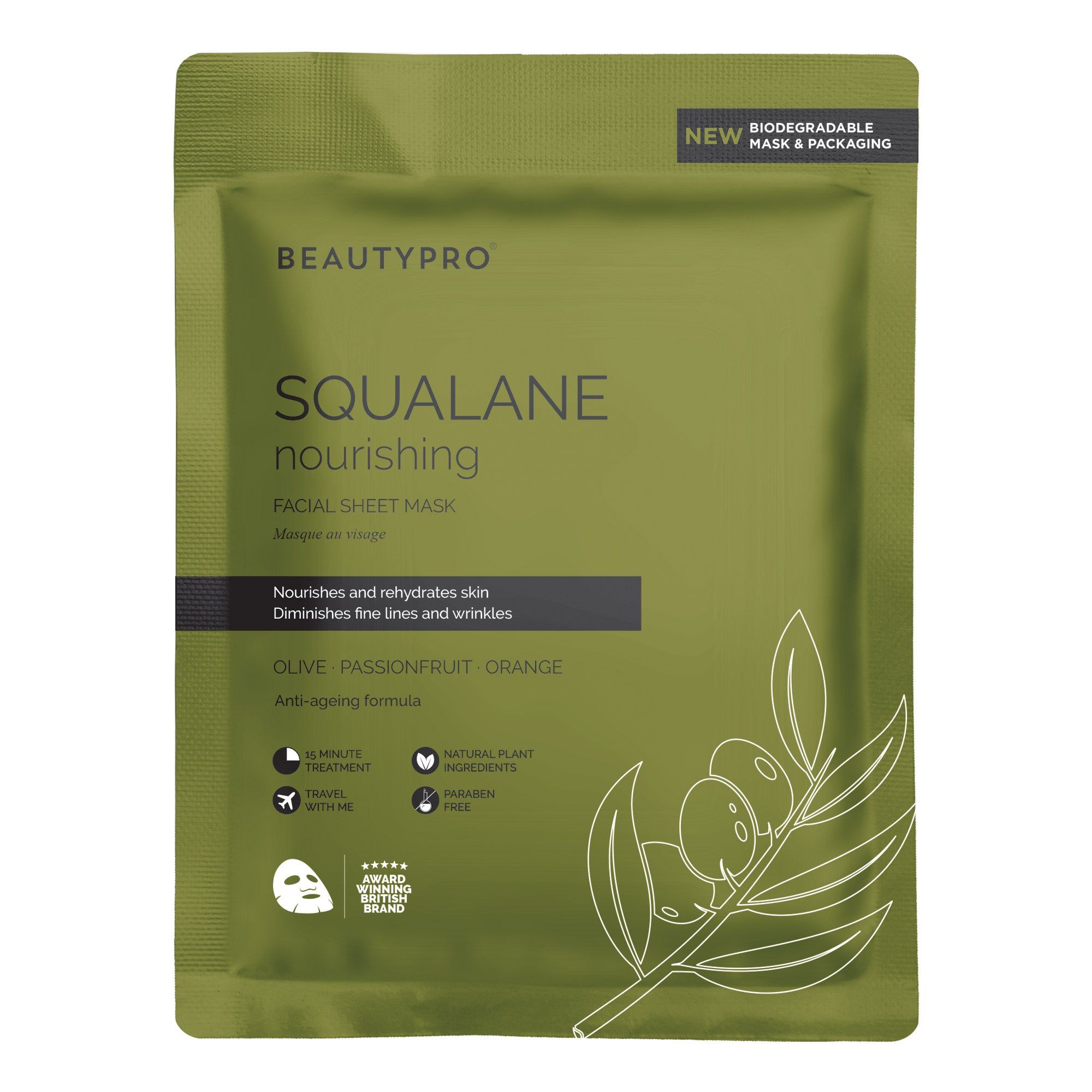 BEAUTYPRO Squalane Nourishing Sheet Mask- Pack Of 4 image 2