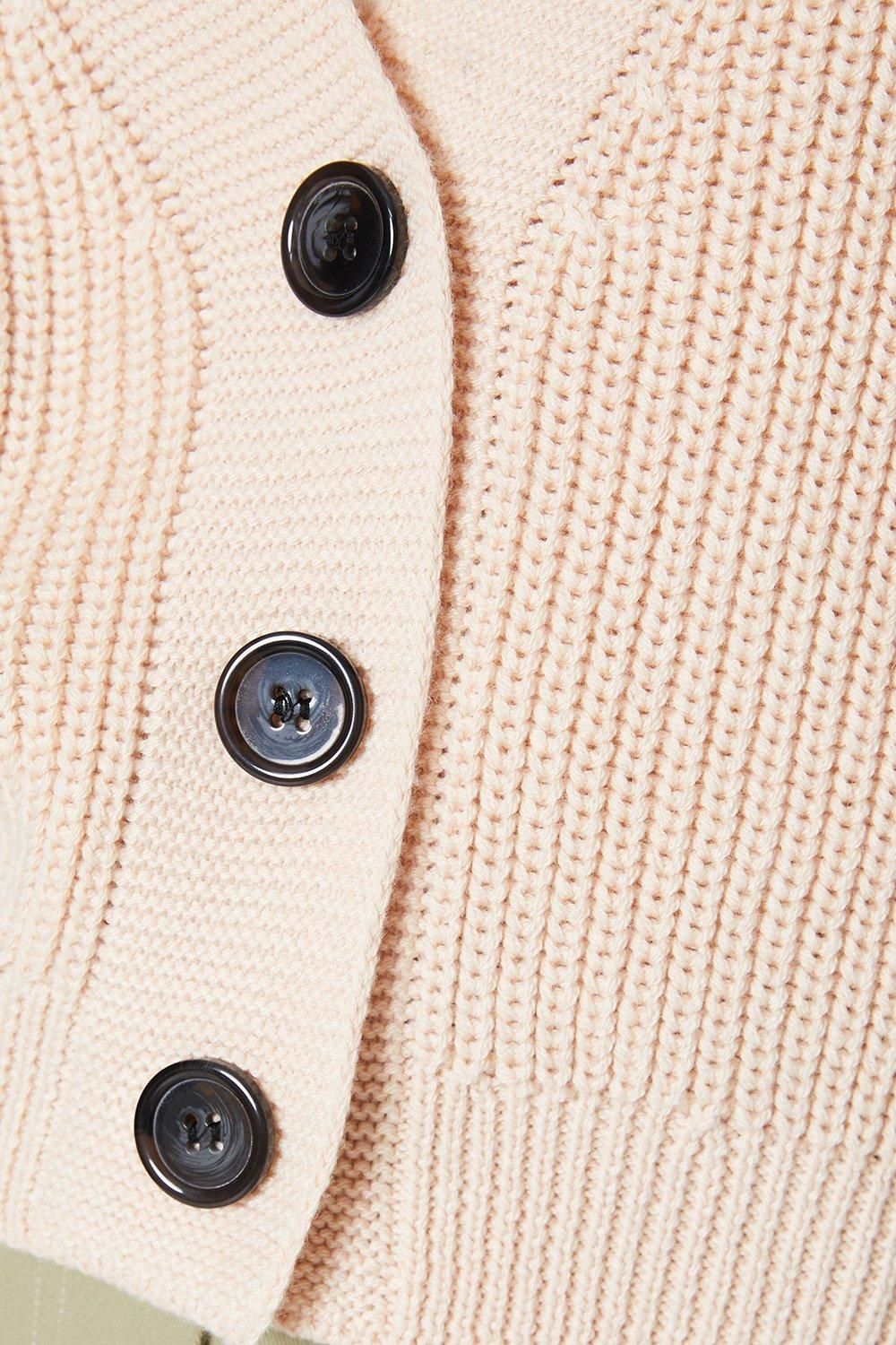 Oasis Petite Fisherman Rib Sweater Vest Ivory image 4