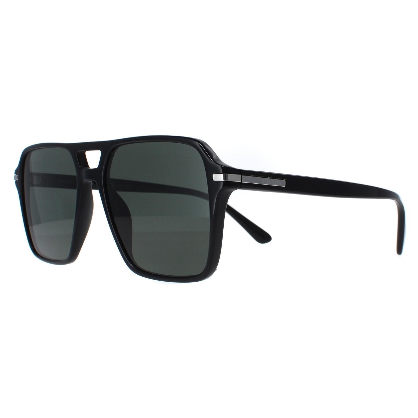 Prada Aviator Black Green Polarized PR20YS image 2