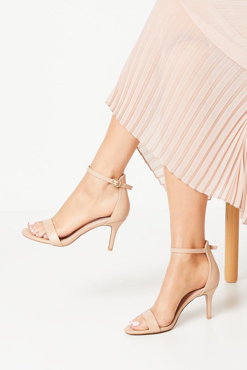 Coast Trinnie Barely There Stiletto Heeled Sandals Blush image 1