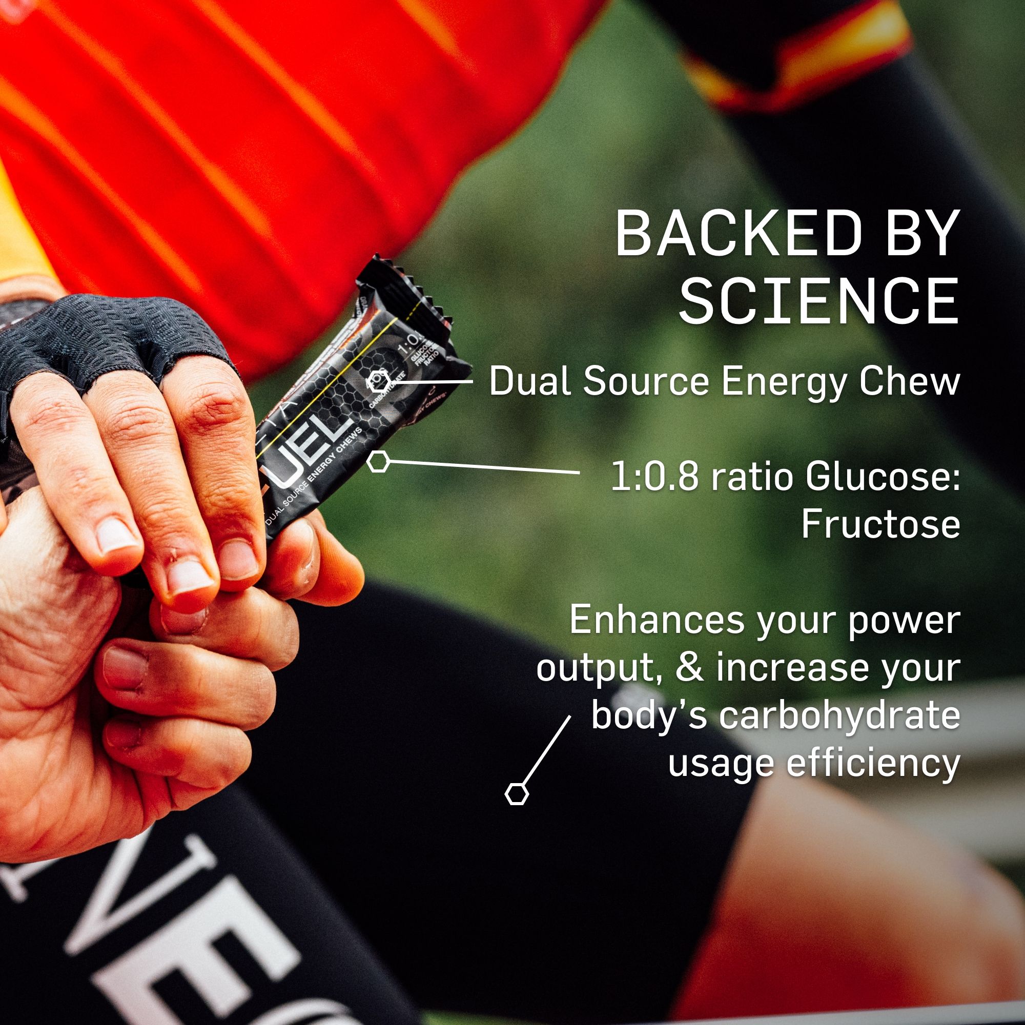 Science in Sport Beta Fuel Dual Source Energy Chews 60g - Orange - 6 Pack image 4
