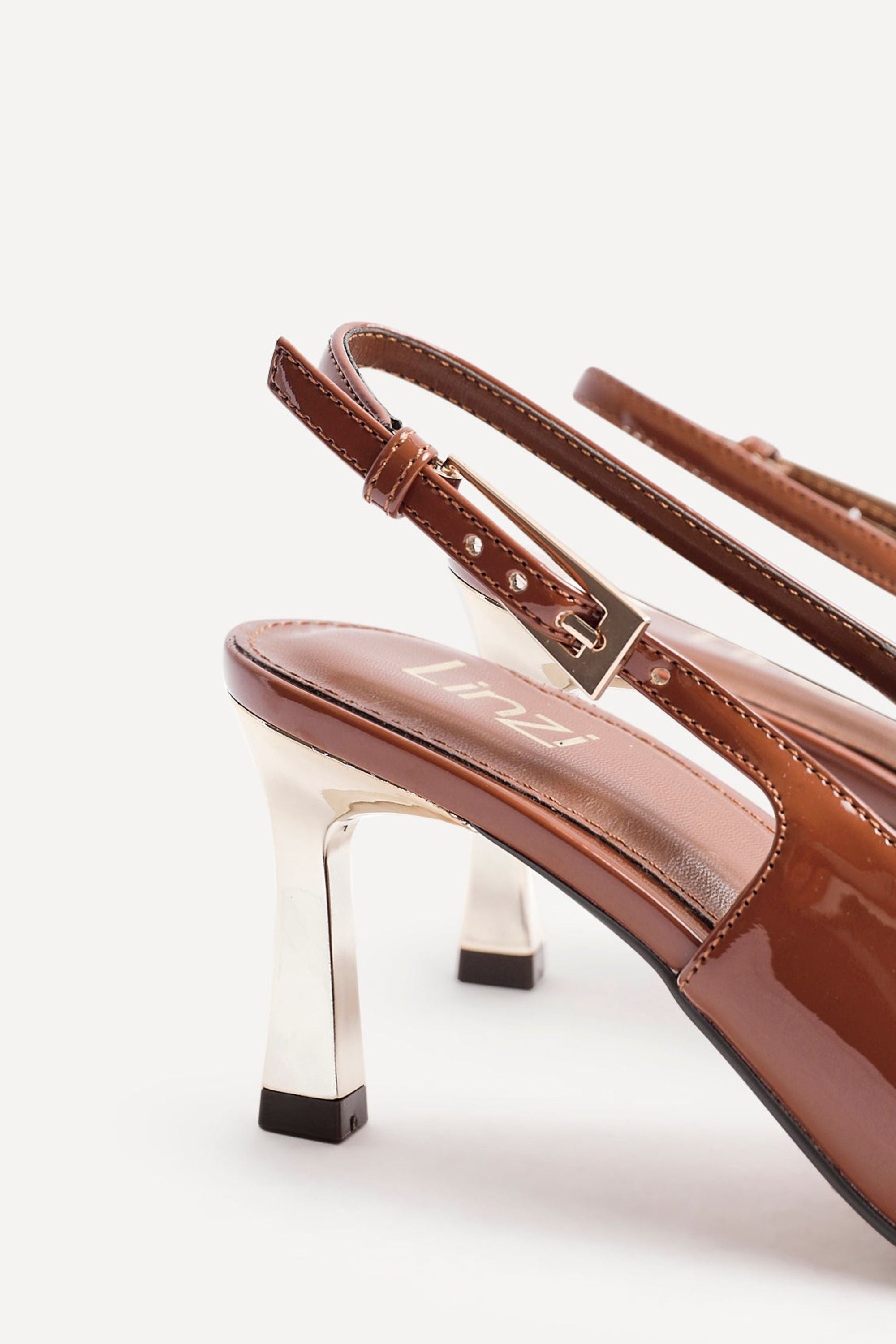 Linzi Avani Caramel Patent Court Heel image 5