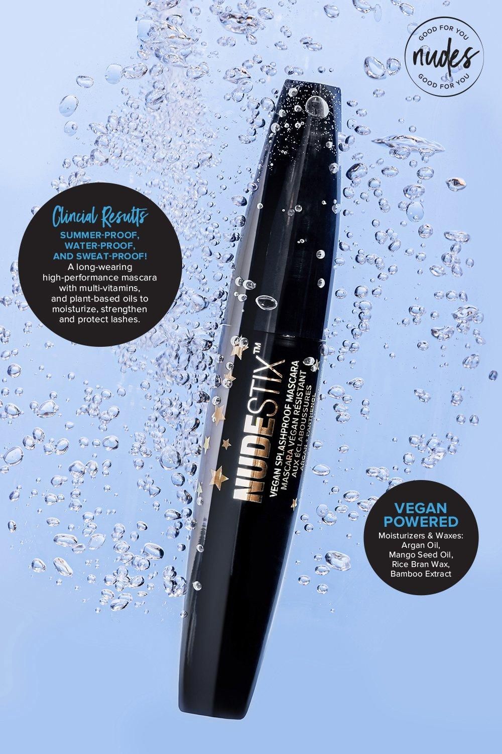 Nudestix Splashproof Vegan Waterproof Mascara Black image 3