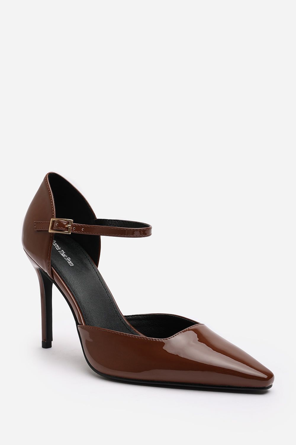 Where's That From 'Winnie' Pointed Toe Stilleto Court Heeled Shoe with Buckle Strap image 3