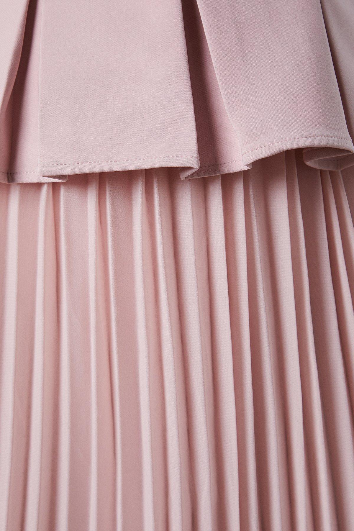 Coast Tulip Sleeve 2 In 1 Pleat Dress Blush image 5