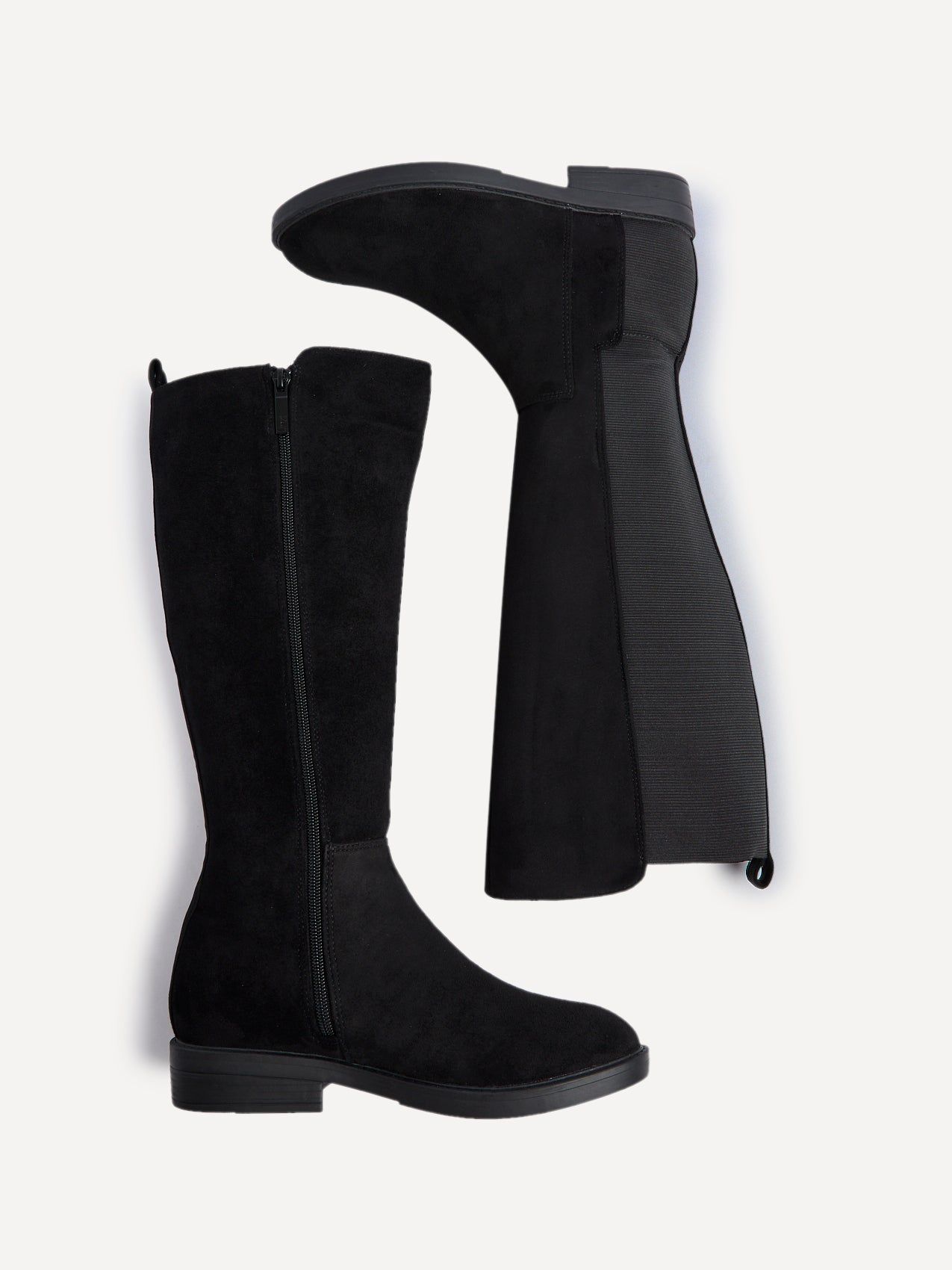 Linzi Knight Black Faux Suede High Leg Boot image 4