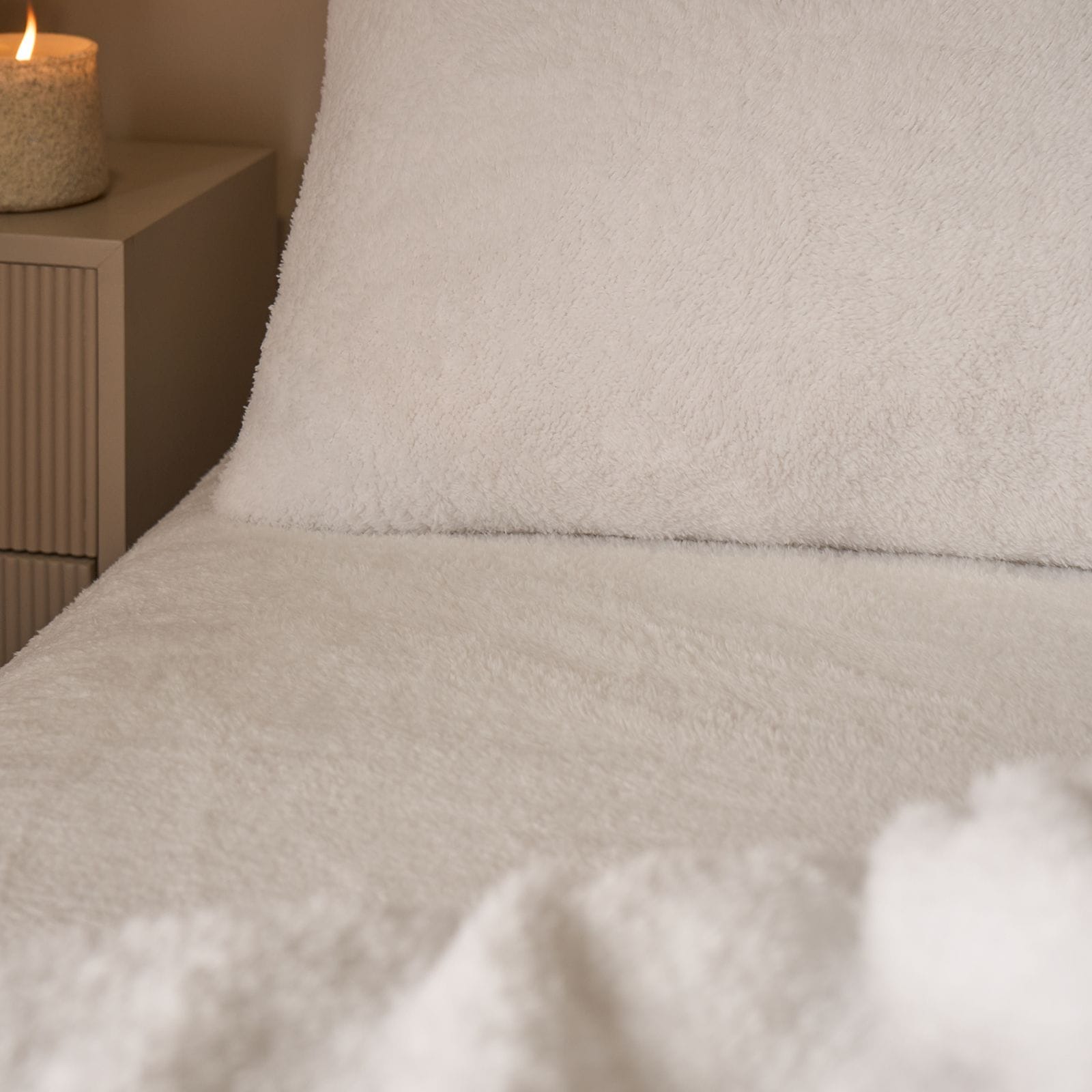 OHS Thermal Soft Teddy Fleece Duvet Cover Bedding Set image 6