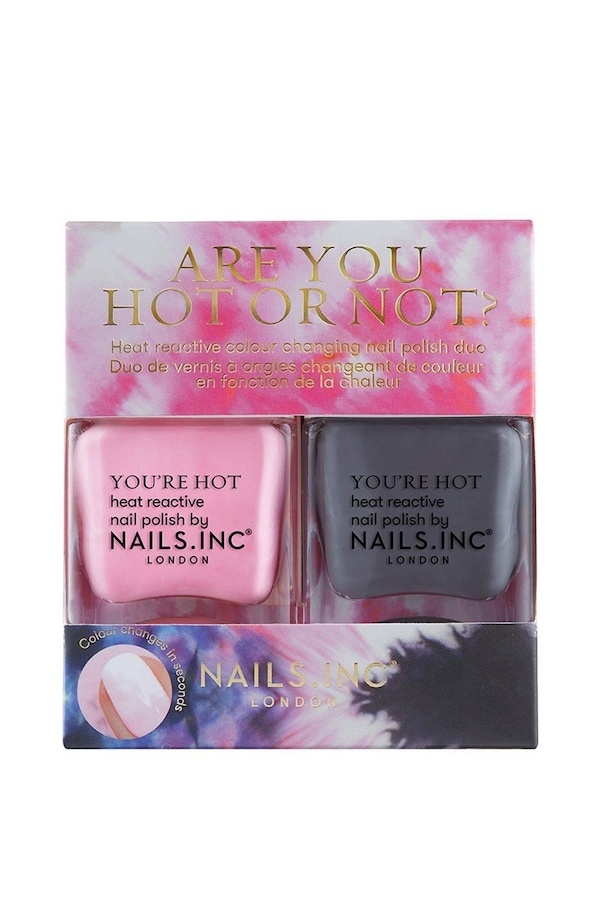 Nails Inc Are You Hot Or Not? Thermochromic Nail Polish Duo Gift Set Multi