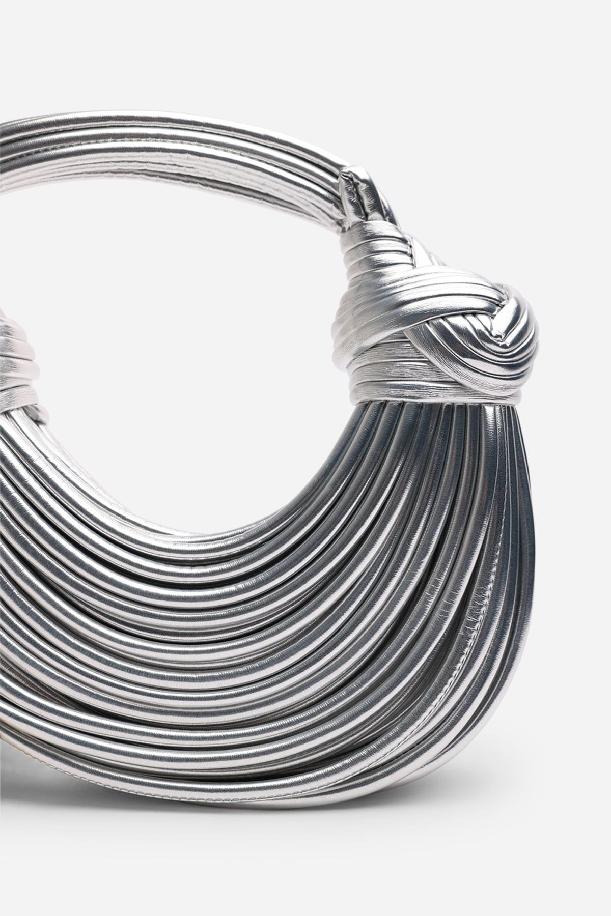 Where's That From 'Blossom' Curved Metallic Shoulder Bag image 3