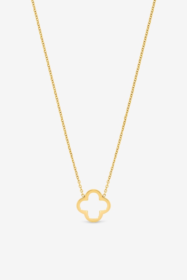 Jon Richard Waterproof Gold Plated Clover Pendant