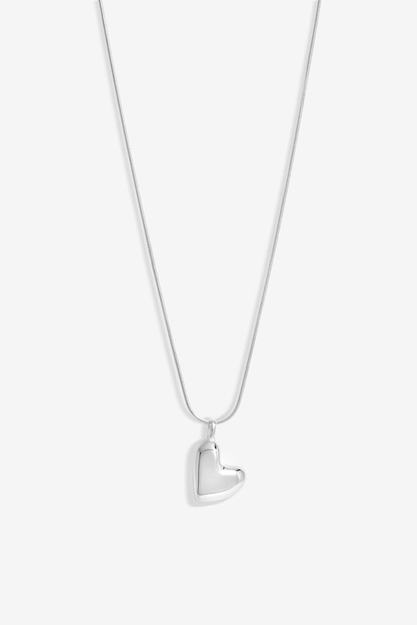 Simply Silver Sterling Silver 925 Molten Heart Pendant