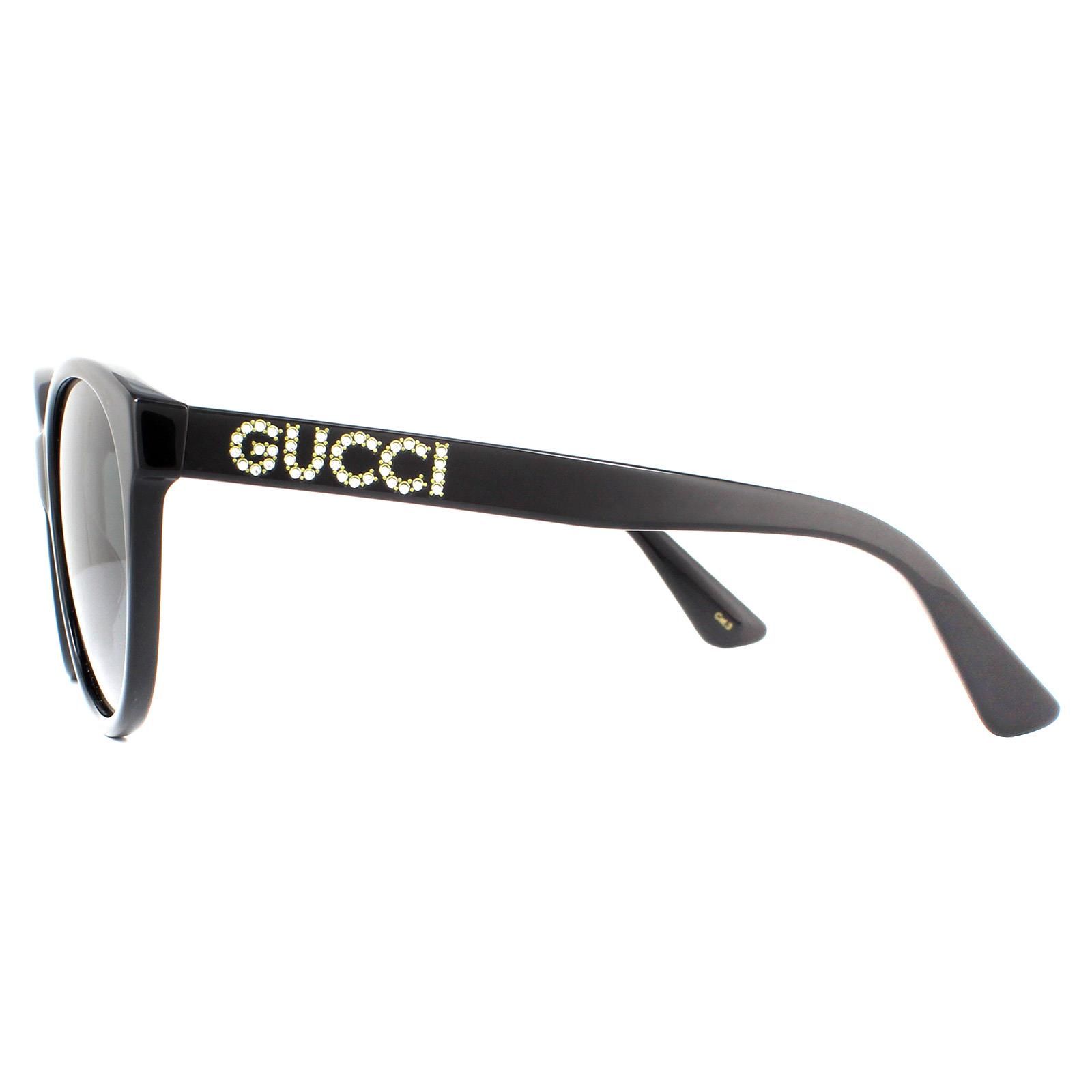 Gucci Round Black Grey Sunglasses image 3