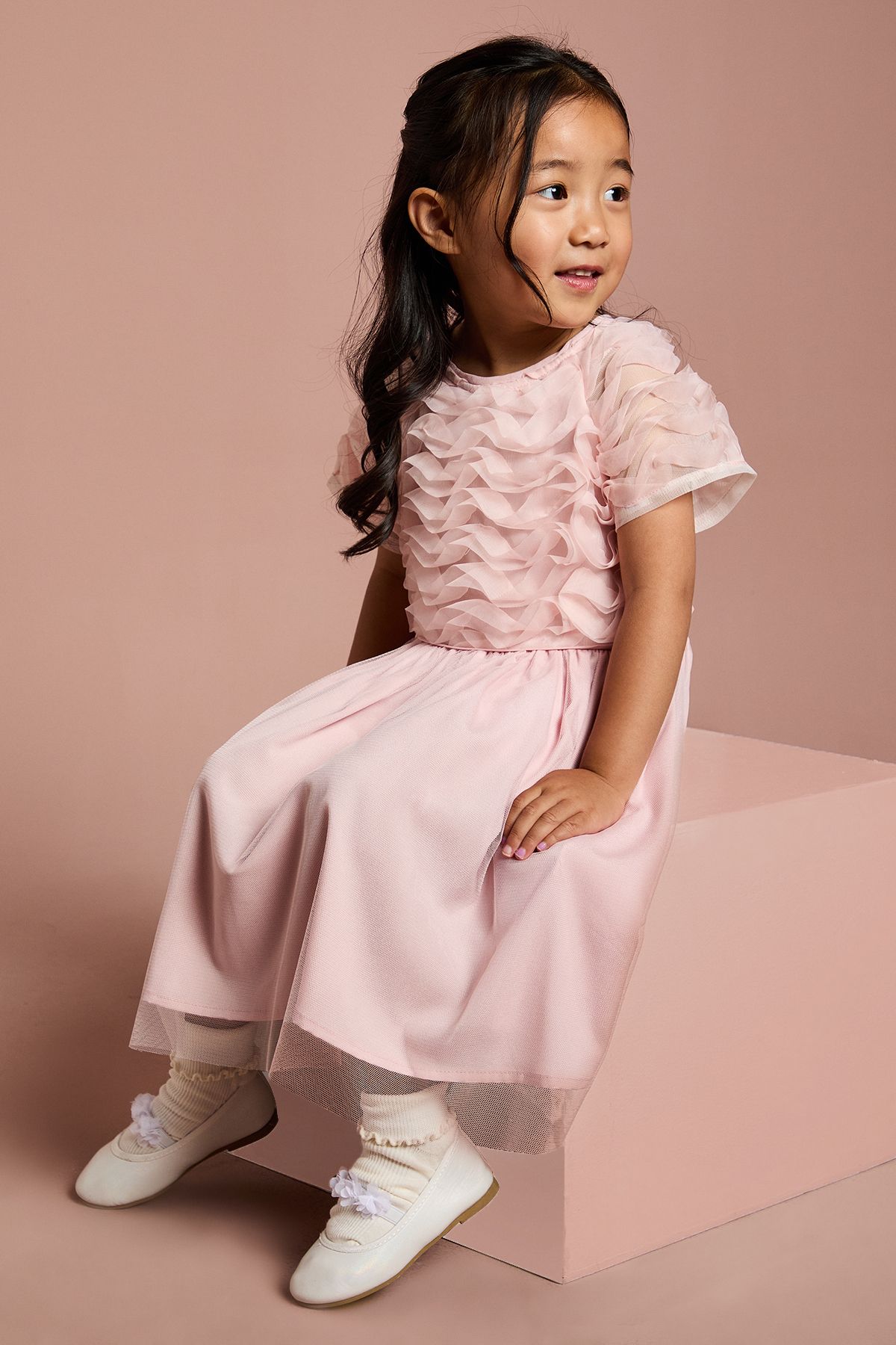 Coast Children's Tulle Dress Pink image 1