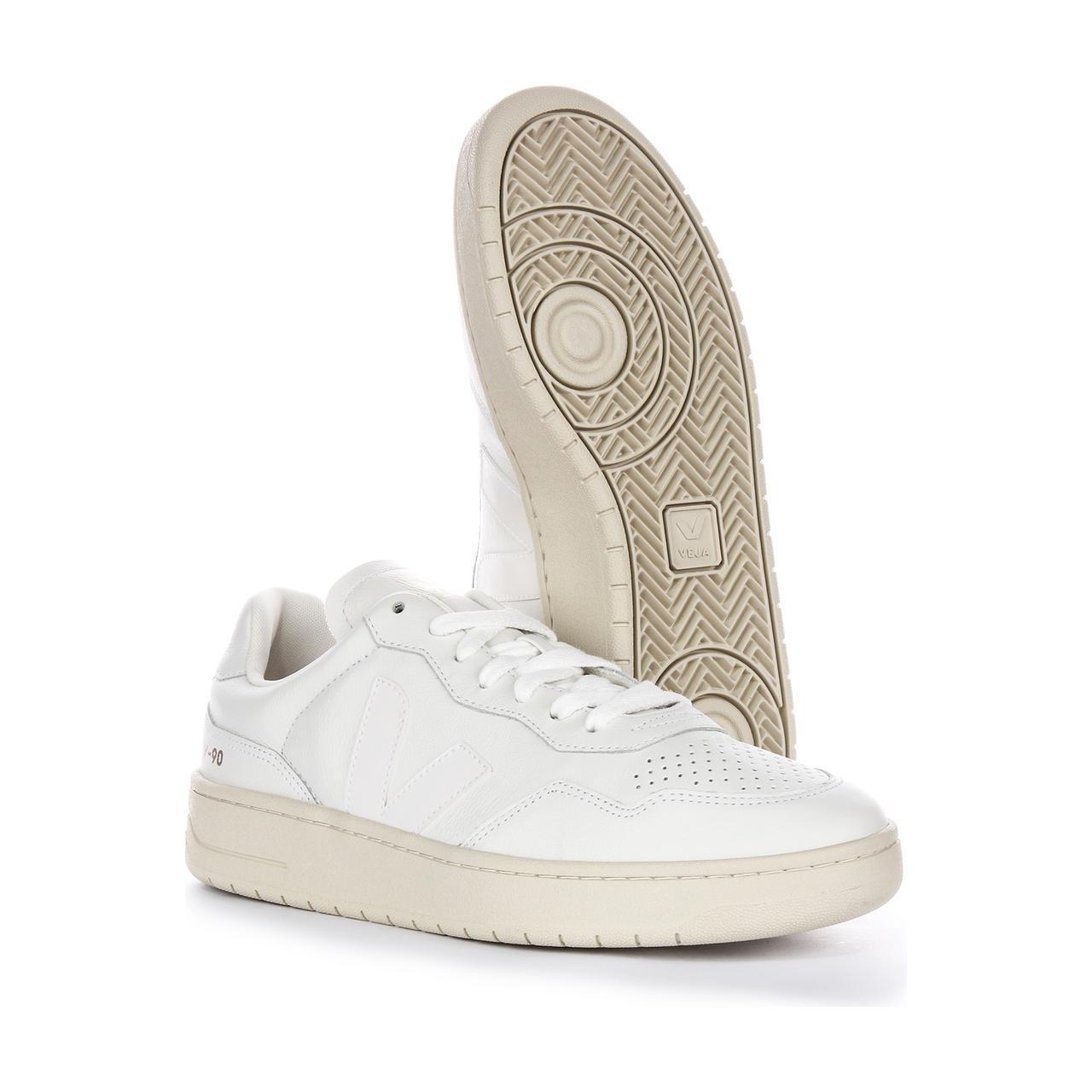 Veja 'V-90 Leather' Leather Trainers image 5