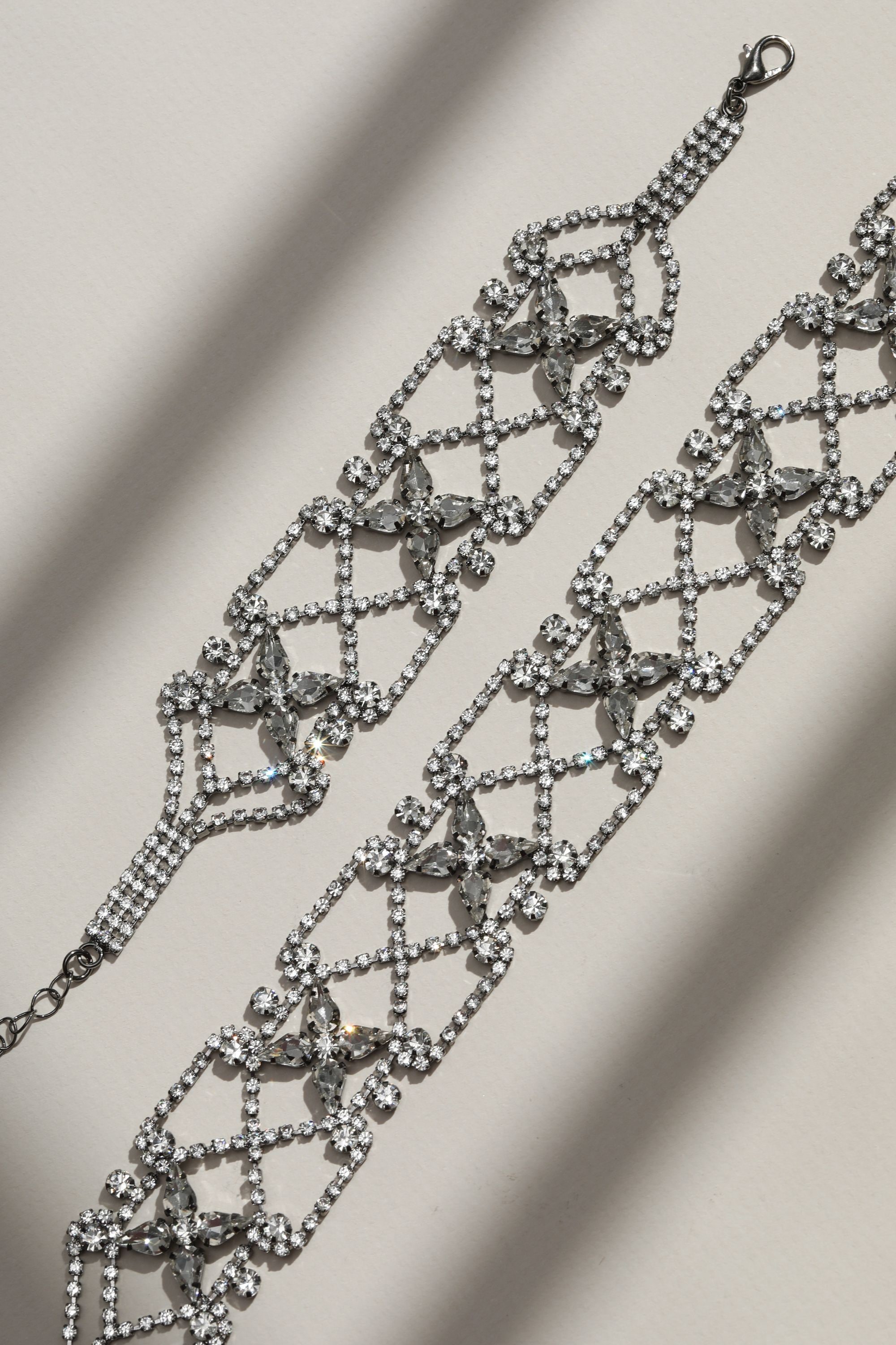 Mood Hematite Crystal Lattice Bracelet image 3