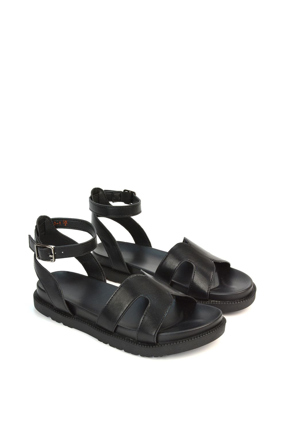 XY London 'Angie' Flat Strappy Flexible Flatform Open Toe Sandals image 5