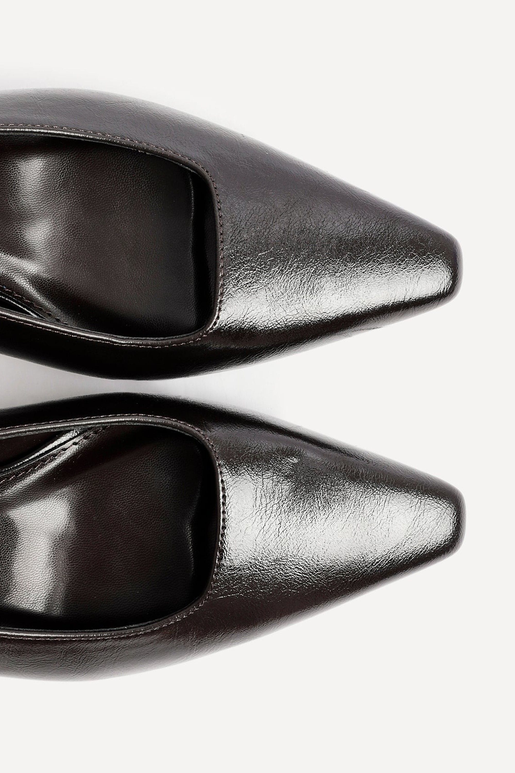 Linzi Avani Brown Faux Leather Court Heel image 5