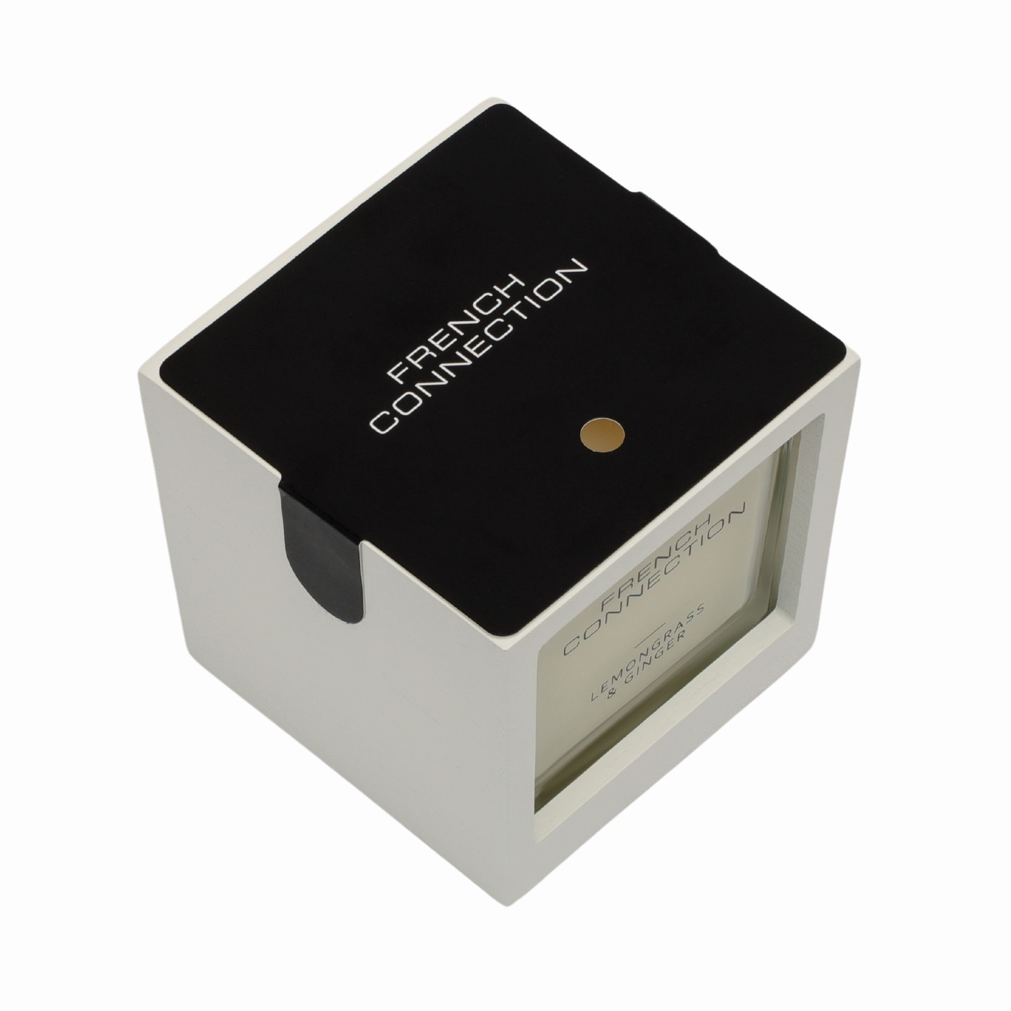 French Connection White Wooden Surround Lemongrass & Ginger Long-Lasting Luxury Gift image 4