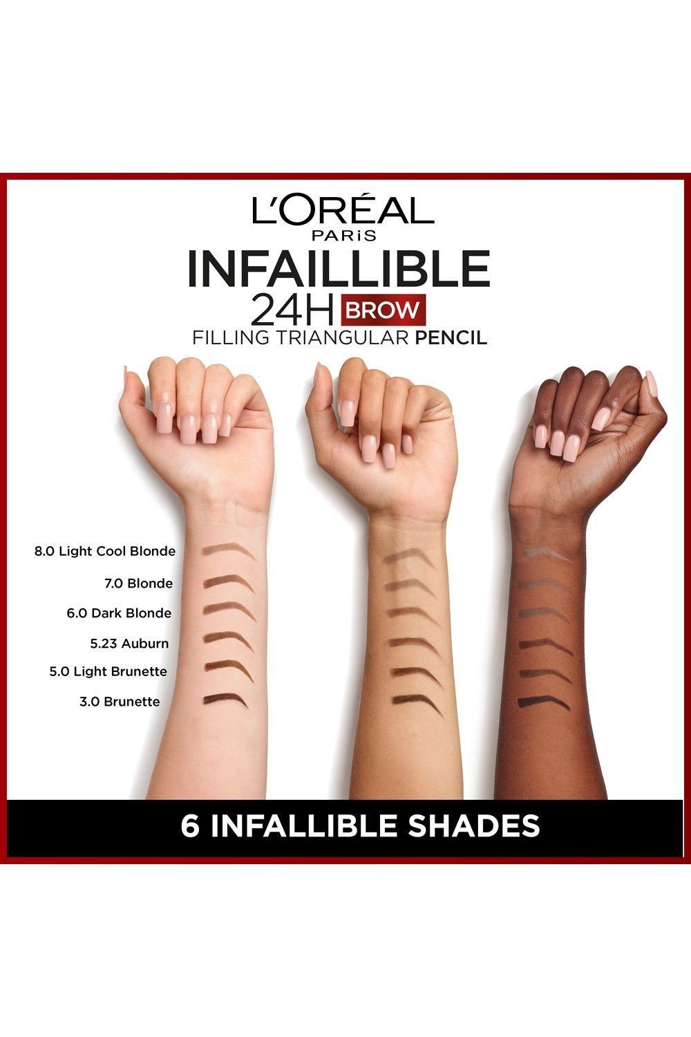 L'Oréal Paris Infaillible 24H Brow Filling Triangular Pencil 5_23 Auburn image 5