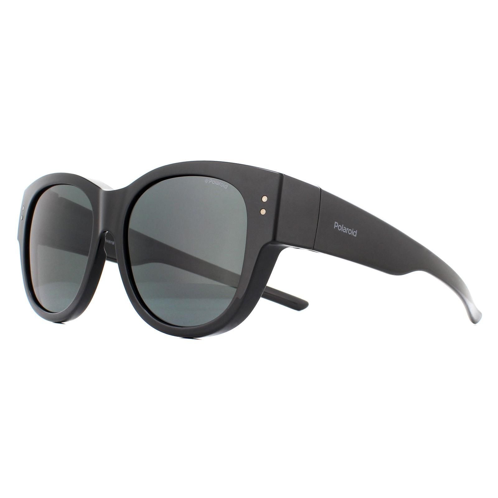 Polaroid Suncovers Rectangle Black Grey Polarized Sunglasses image 2