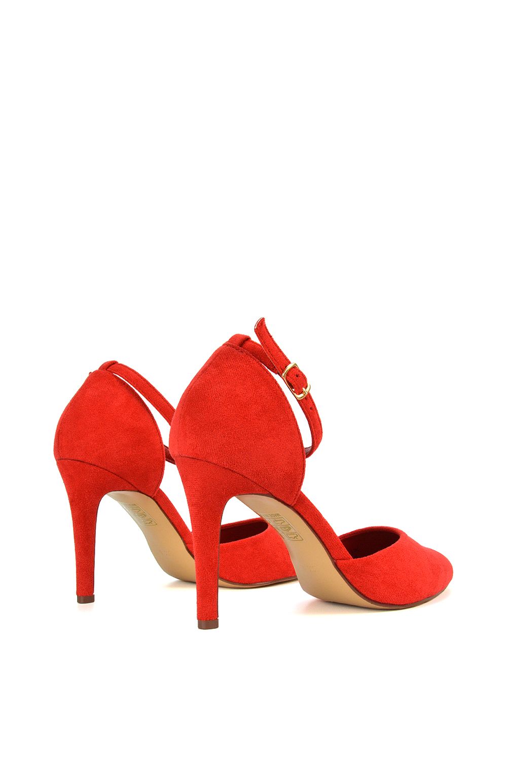 XY London 'Claire' D'Orsay Point Toe Ankle Strap Stiletto Heel Court Shoes image 5