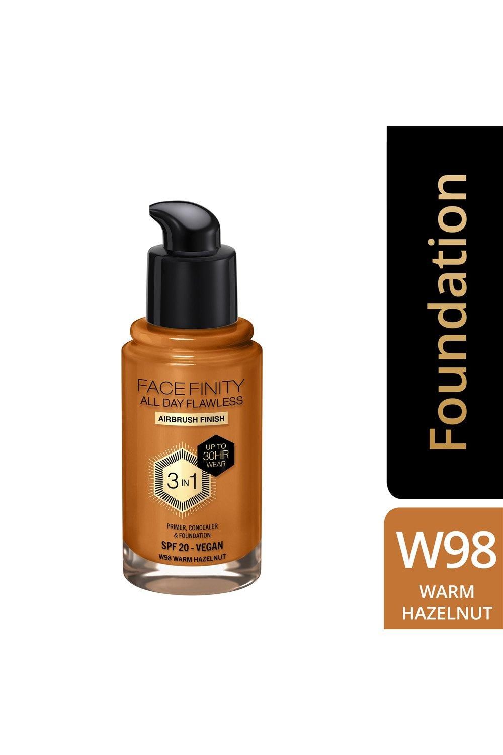 Max Factor Facefinity All Day Flawless 3 in 1 Vegan Foundation Warm Hazelnut image 2