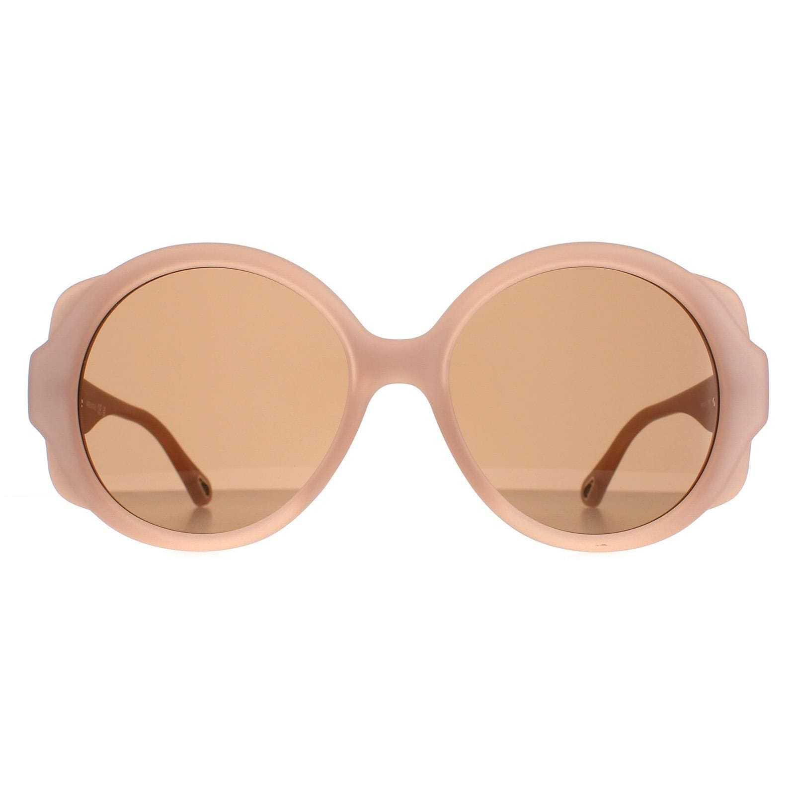 Chloe Round Matte Nude Brown CH0120S image 1