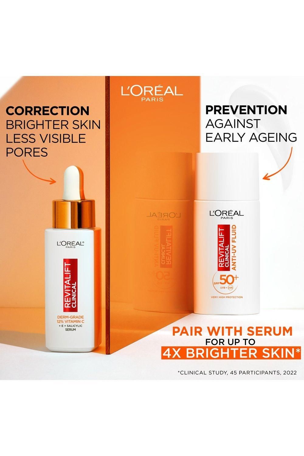L'Oréal Paris Revitalift Clinical Vitamin C UV Fluid SPF 50+ Moisturiser Multi image 6