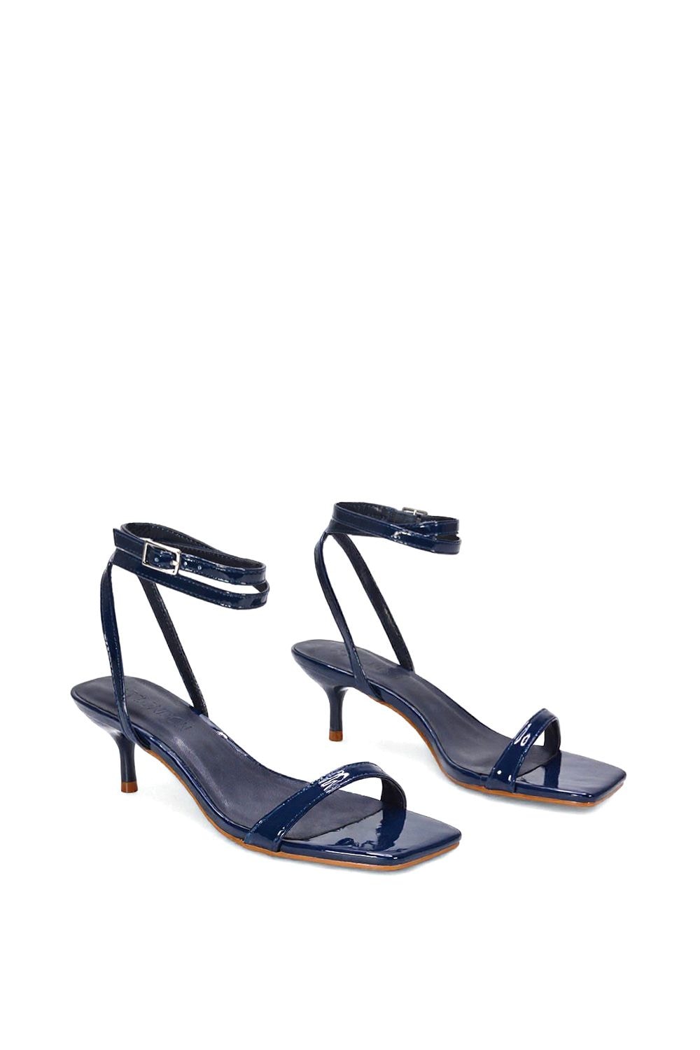 XY London 'Nikita' Strappy Low Kitten Heel Sandal Shoes image 4