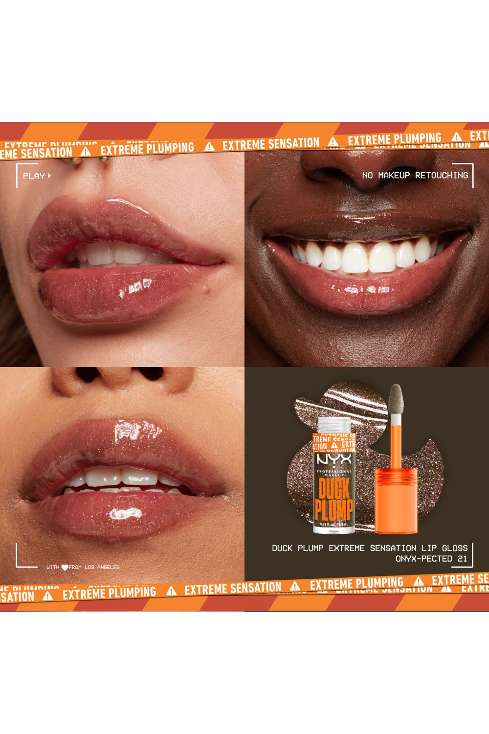 NYX Professional Makeup Duck Plump Extreme Sensation Plumping Lip Gloss 7ml Onyx Pected image 3