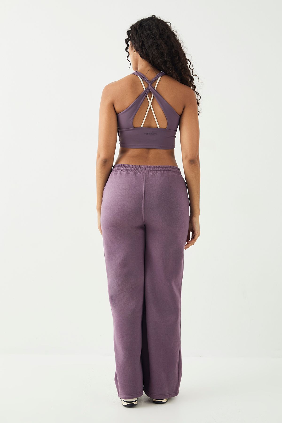 DSGN Studio DSGN Studio Collegiate Applique Straight Leg Jogger Grape image 2