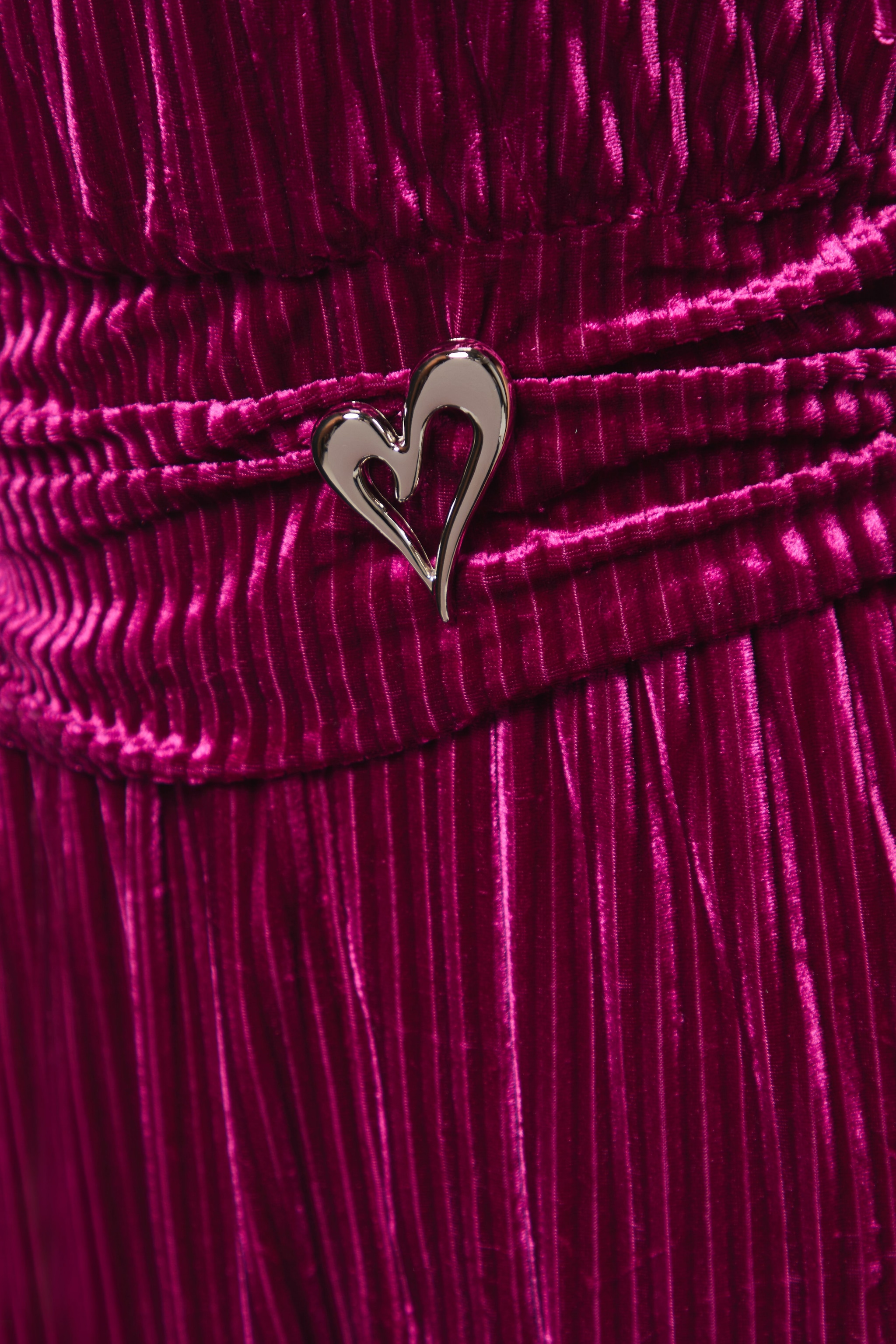 Dorothy Perkins DP Luxe Gathered Waist Velvet Midi Dress Berry image 5