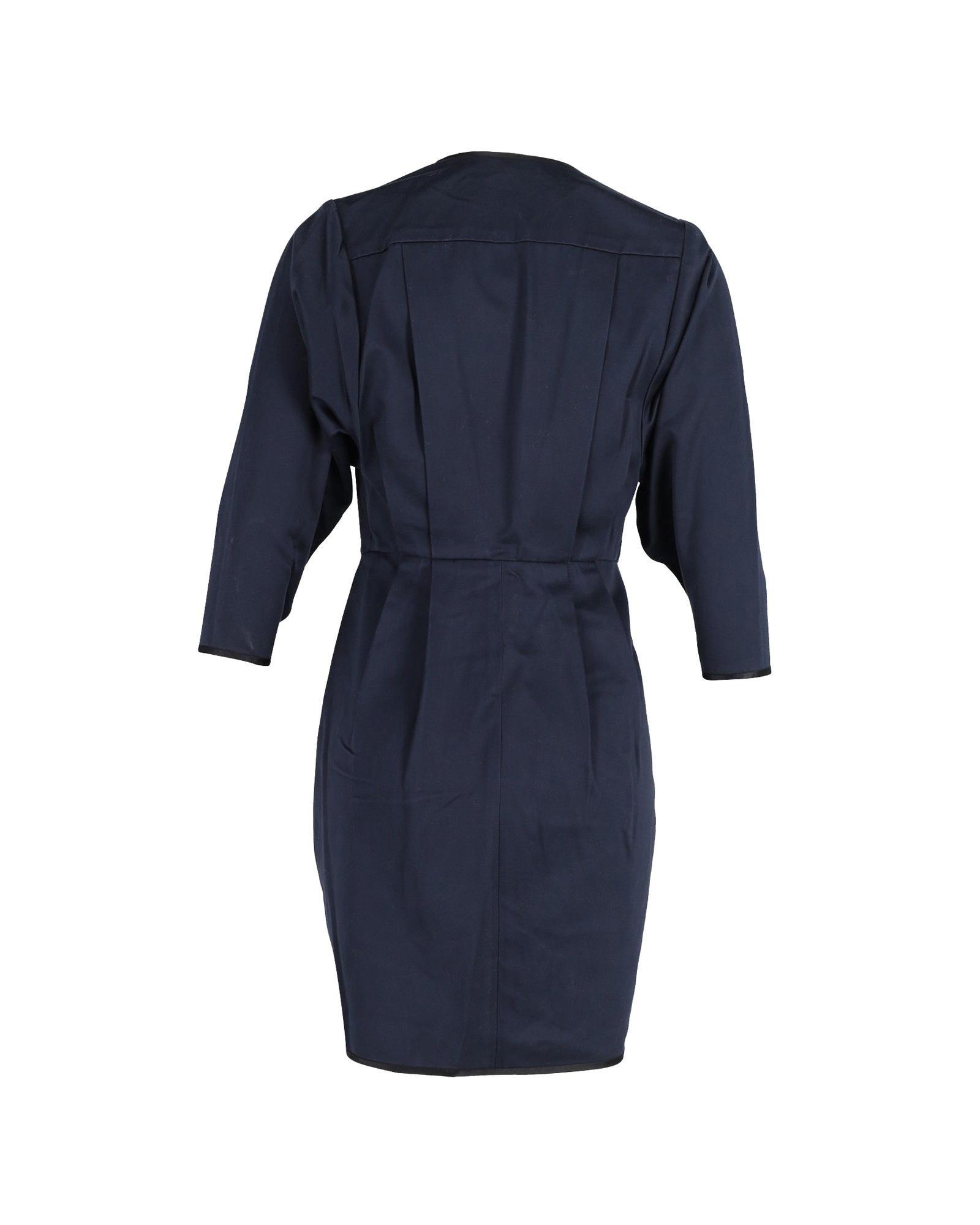 Marc Jacobs Preloved Wrap Mini Dress Casual Style Wo - Blue | Navy Blue Mini image 3