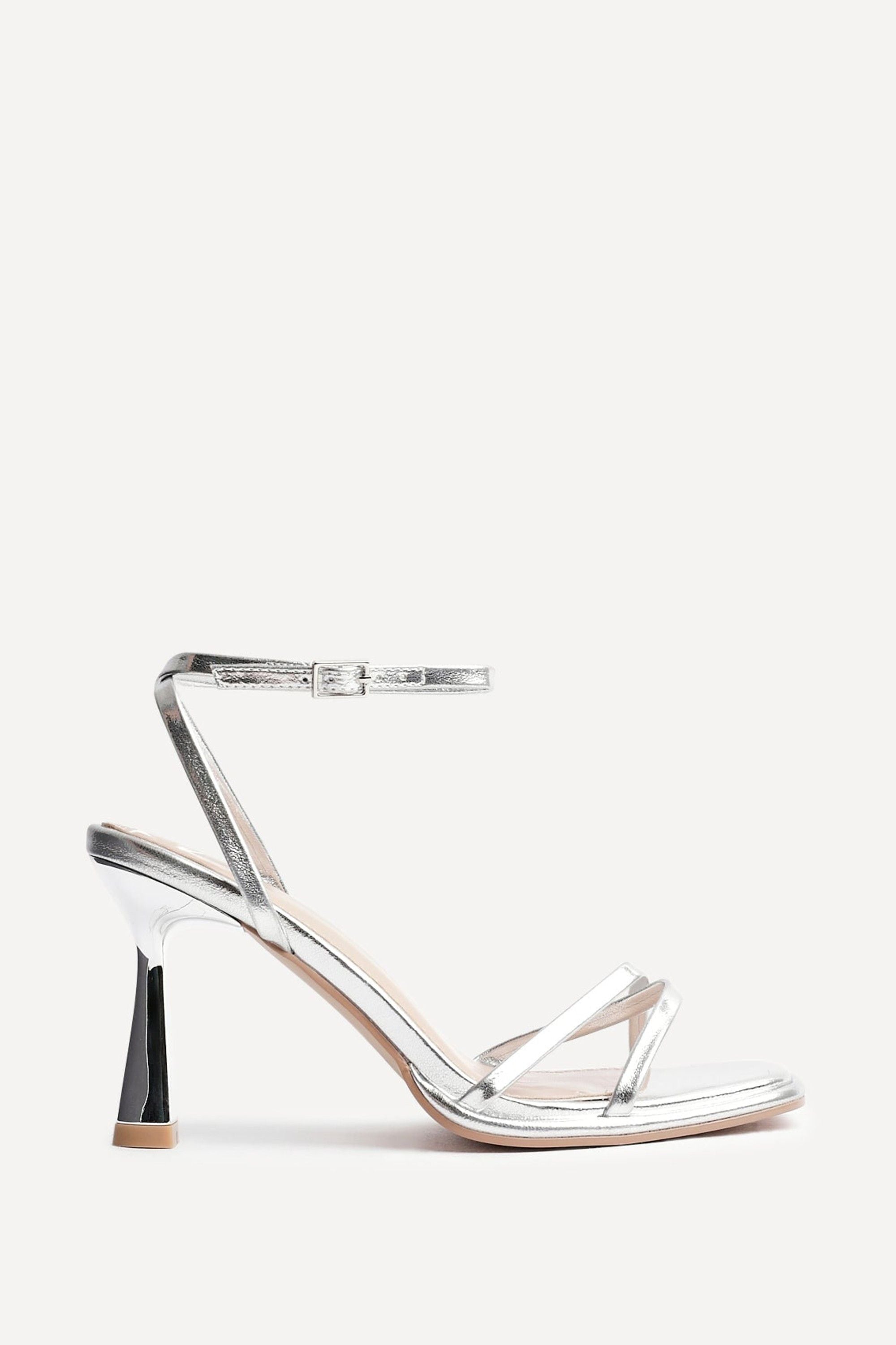 Linzi Verve Silver Crossover Stiletto Heel