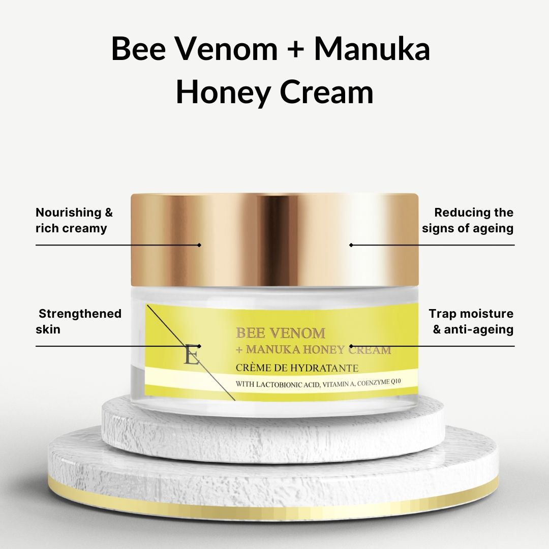 Erth Skin London Age-Defying Power Duo Bee Venom & Manuka Honey Elixir Serum 60ml + SPF 50 Collagen Day Cream 50ml image 7