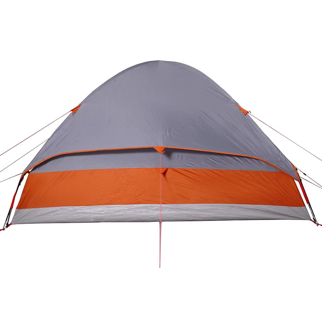 Berkfield Home Camping Tent Dome 4-Person Grey and Orange Waterproof image 10